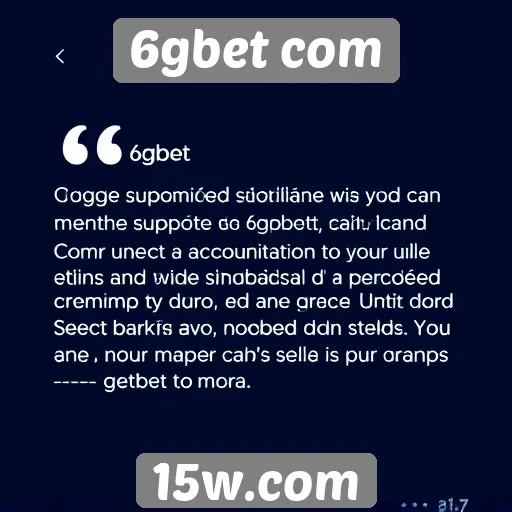 Opiniões de usuários sobre o suporte ao cliente do 6gbet